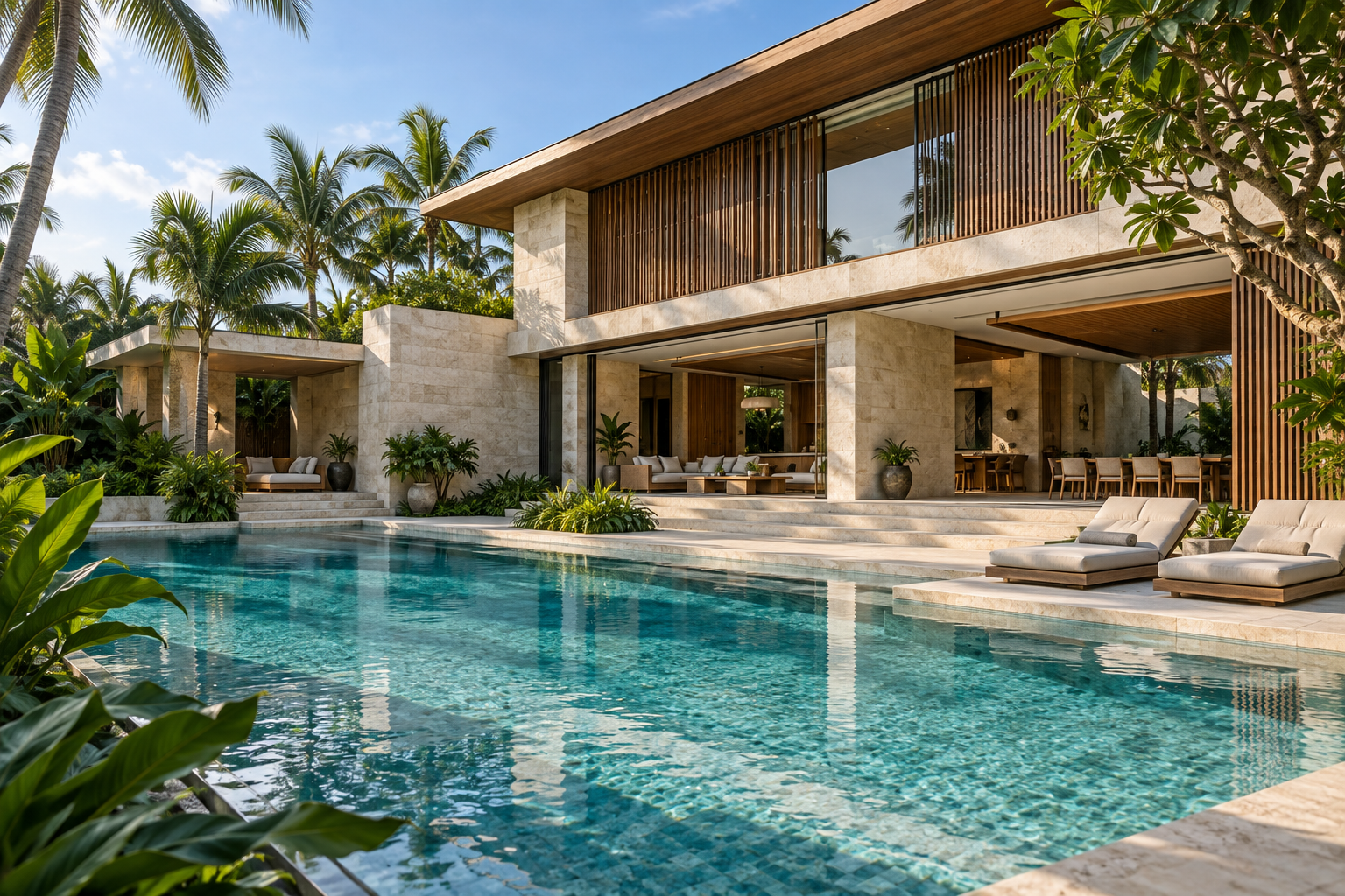 Illustrative luxury villa website concept